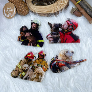 Custom Photo Gifts for Firefighter Ornament 183acvp140924 - Ornament - GoDuckee
