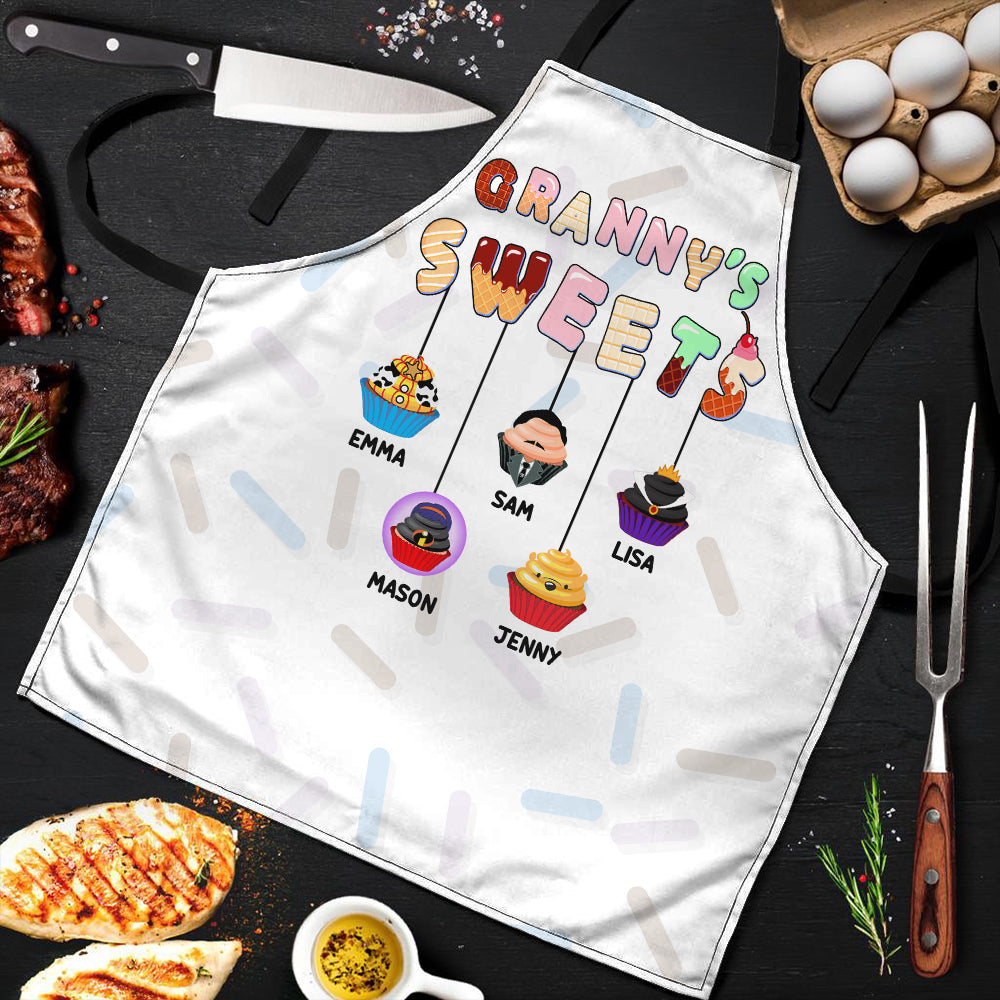 Personalized Gifts For Grandma Aprons Granny's Sweets 01OHMH050224 - Aprons - GoDuckee