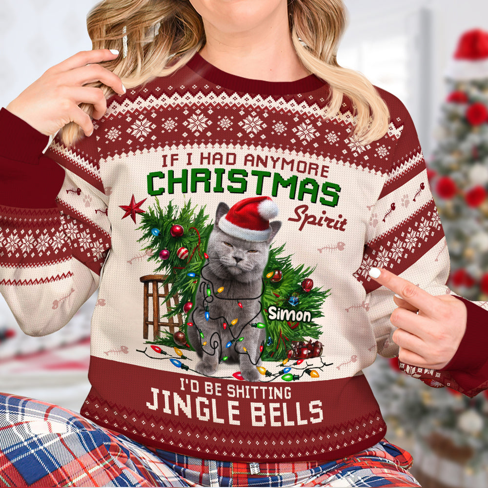 Custom Photo Gifts For Pet Lovers Christmas Ugly Sweater 04HULU011124 - Ugly Christmas Sweater - GoDuckee