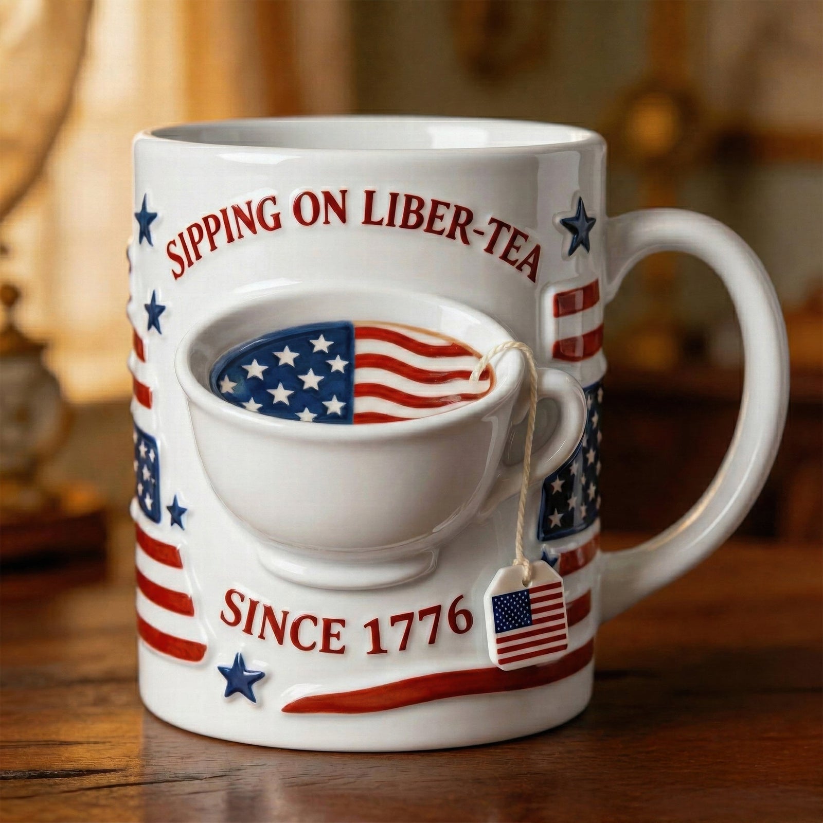 Proud Liber-tea Mug, Personalized Gifts For Tea Lovers 03QHQN280226 - Coffee Mug - GoDuckee