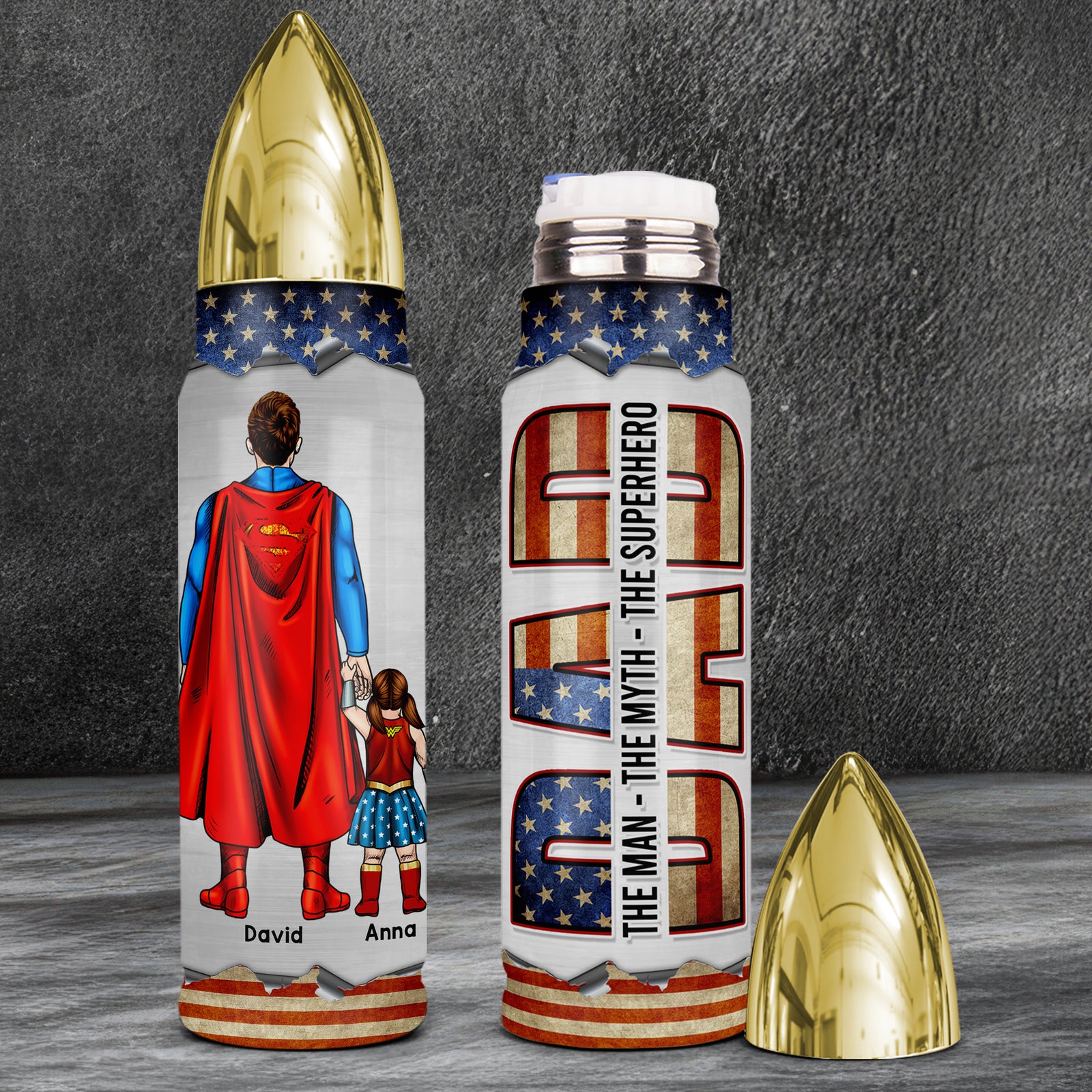 Personalized Gifts For Dad Bullet Tumbler 02qhqn200524pa Father's Day Gift - Tumbler Cups - GoDuckee
