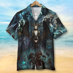 Devil Hawaiian Shirt - GZ-HW-05QHTN150623 - Hawaiian Shirts - GoDuckee