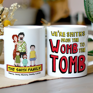 Personalized Gifts For Family Coffee Mug Cartoon Family 02ACPU020225HG - Coffee Mug - GoDuckee