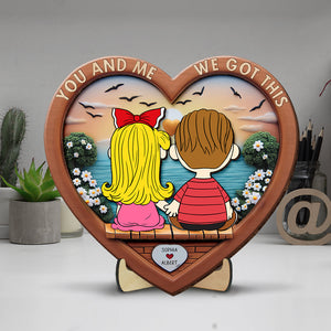 Personalized Gift For Couple Wood Sign Couple Holding Hands 04OHQN051224HG - Wood Sign - GoDuckee