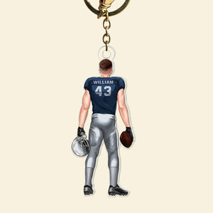 Personalized Gifts For Football Player Keychain 02acqn111224tm - Keychains - GoDuckee