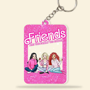 Friends Are The Family We Choose 04nahn121223hh Personalized Keychain - Keychains - GoDuckee