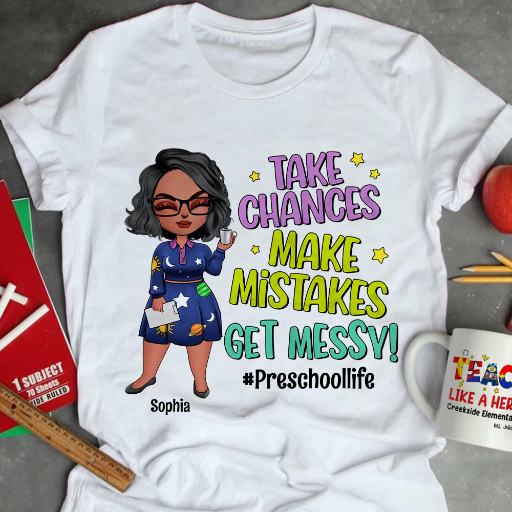 Take Chances Make Mistakes Get Messy Personalized Shirt 05HUTN0208023HH - Shirts - GoDuckee