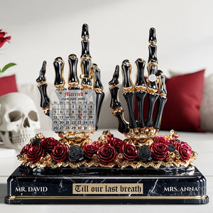 Skeleton Wedding Acrylic Plaque - Personalized Gifts For Couple 02TGDT280625 - Shaped Plaques - GoDuckee