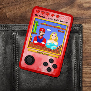 Personalized Gift For Couple Aluminum Wallet Card I Exist Only For You 05TOQN051224PA - Wallet Card - GoDuckee