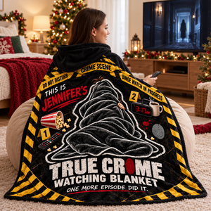 This Is My True Crime Watching Blanket - Personalized Christmas Gifts For True Crime Lovers 03haqn191026