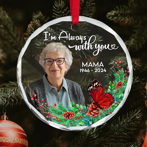 Custom Photo Gifts For Heaven Christmas Ornament 02acpu011024 - Ornament - GoDuckee