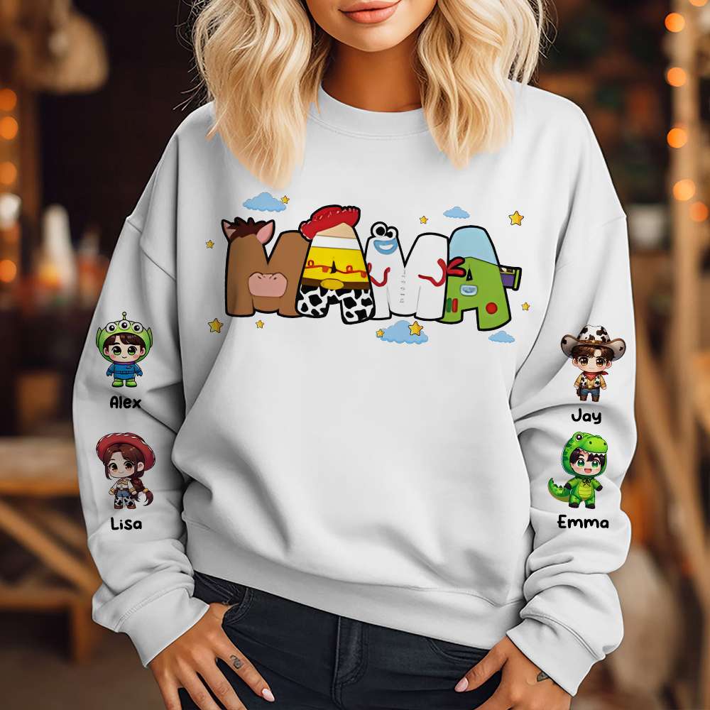 Personalized Gifts For Mom Shirt Cartoon Kids 02OHMH160125 - AOP Products - GoDuckee