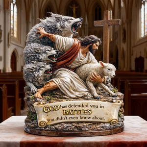 Strength Through Christ Acrylic Plaque - Gifts For Christian 03HULU280226 - Shaped Plaques - GoDuckee