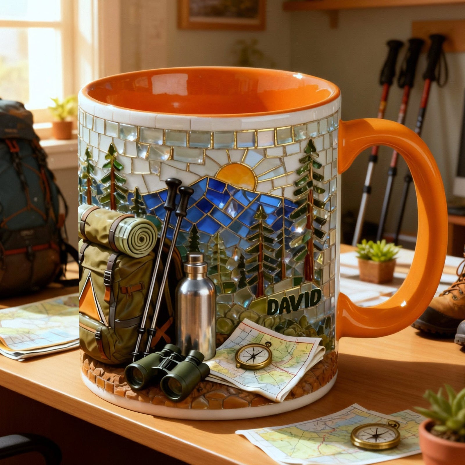 Hiking Lover Coffee Accent Mug - Personalized Gifts For Hiking Lover Coffee Mug 07KILU140126 - Coffee Mug - GoDuckee