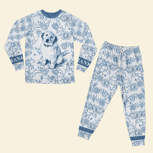 Toile de Jouy Pajama Set – Custom Photo Gifts for Dog Lovers 01pgqn090925 - Pajama Set - GoDuckee