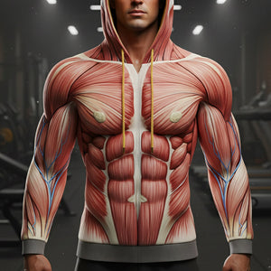 Hyper Realistic Muscle Hoodie Gifts For Fitness Lovers 05hytn111125 - AOP Products - GoDuckee