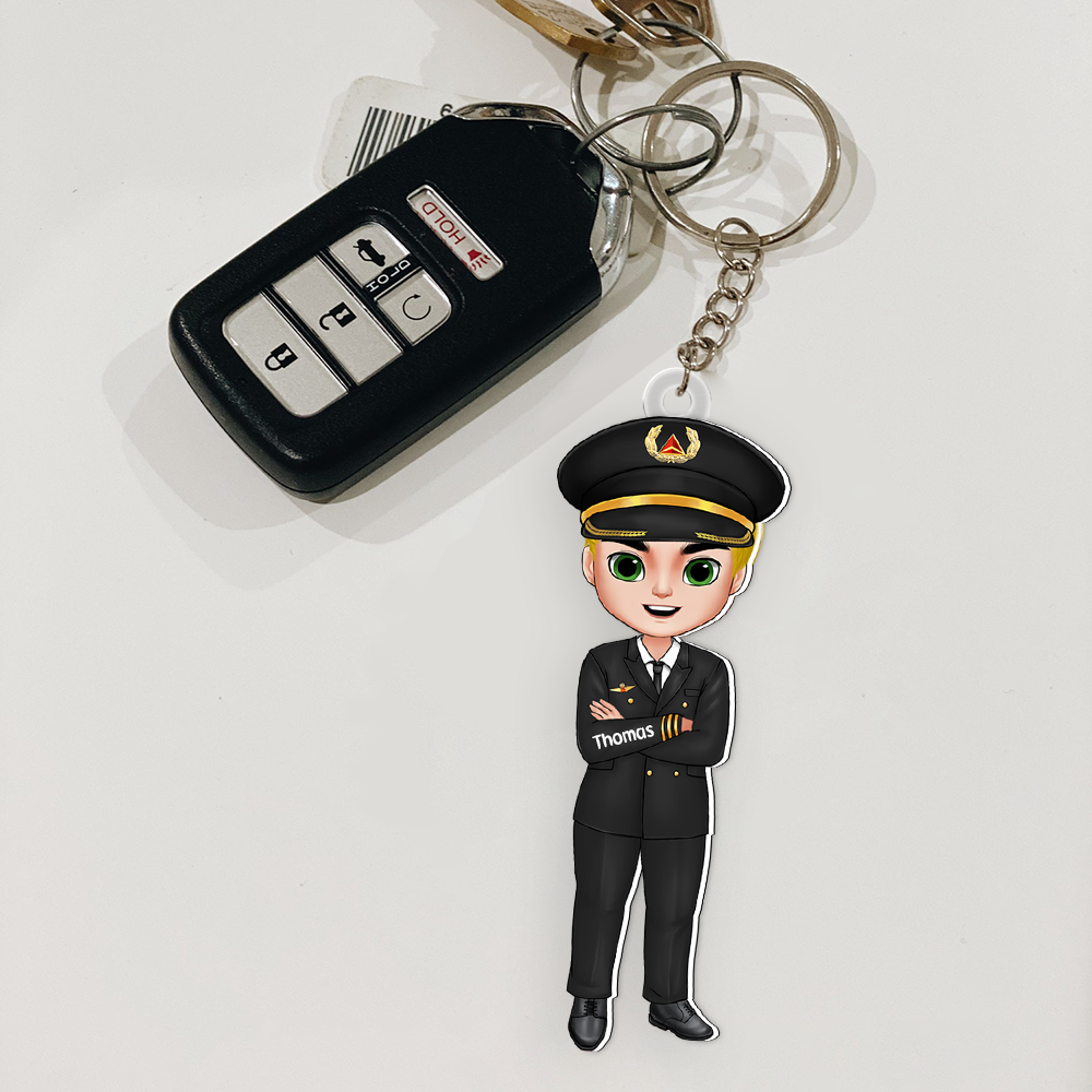 Personalized Gifts For Pilot Keychain 031acpu121124 - Keychains - GoDuckee