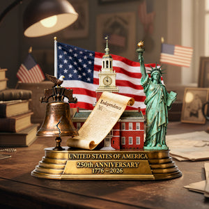 250th America Anniversary Acrylic Plaque - Personalized Gifts For Patriots 01kita040226 - Shaped Plaques - GoDuckee