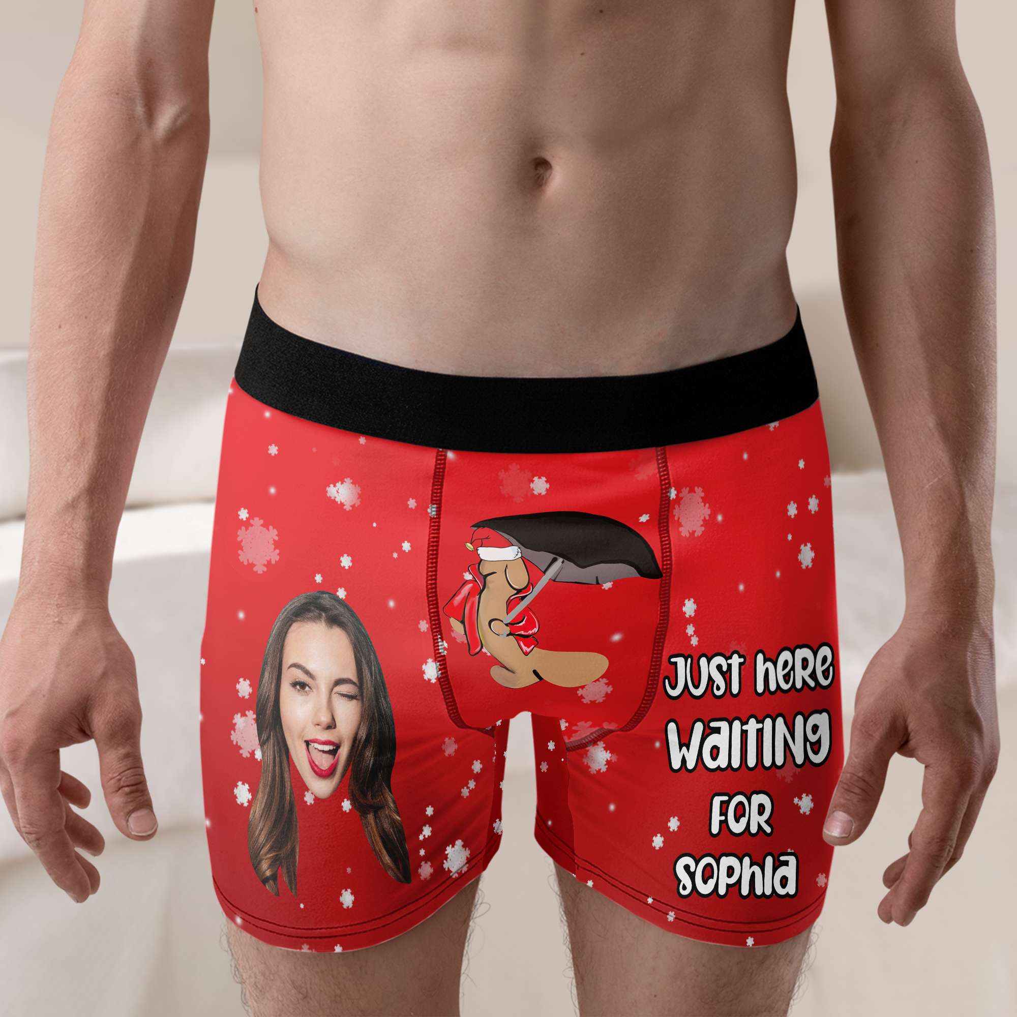 Custom Photo Gift for Couple, Funny couple man boxer brief 03TOMH260924 - Boxer Briefs - GoDuckee