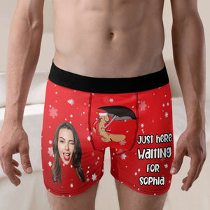 Custom Photo Gift for Couple, Funny couple man boxer brief 03TOMH260924 - Boxer Briefs - GoDuckee