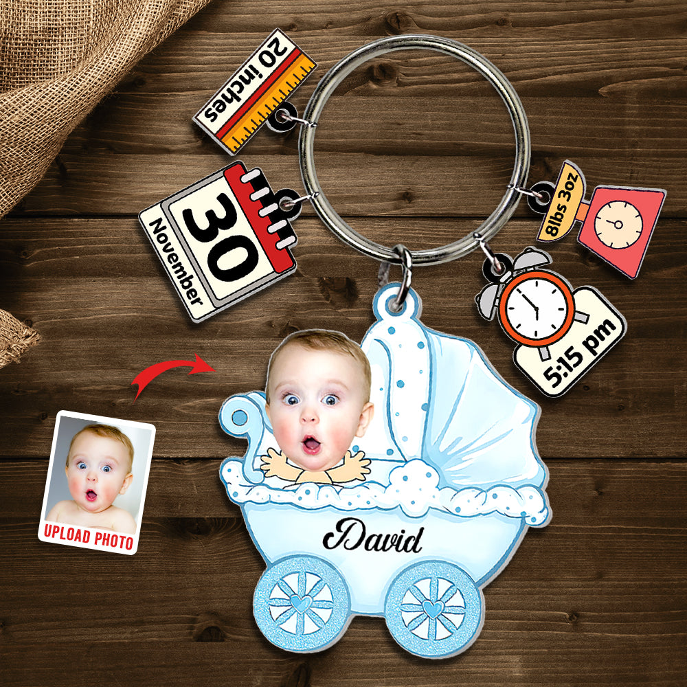 Custom Photo Gifts For Baby Tag Keychain 02XQDT191224 - Keychains - GoDuckee