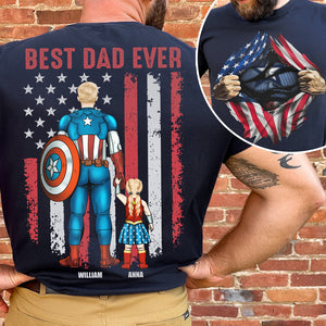 Personalized Gifts For Dad Shirt, Best Dad Ever 01ACDT050425PA - Shirts - GoDuckee
