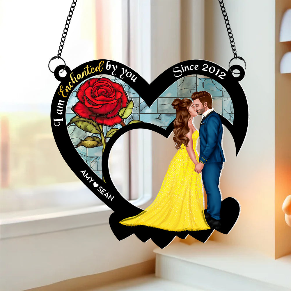 Personalized Gifts For Couples Suncatcher Window Hanging Ornament 03htpu170524pa - Ornaments - GoDuckee