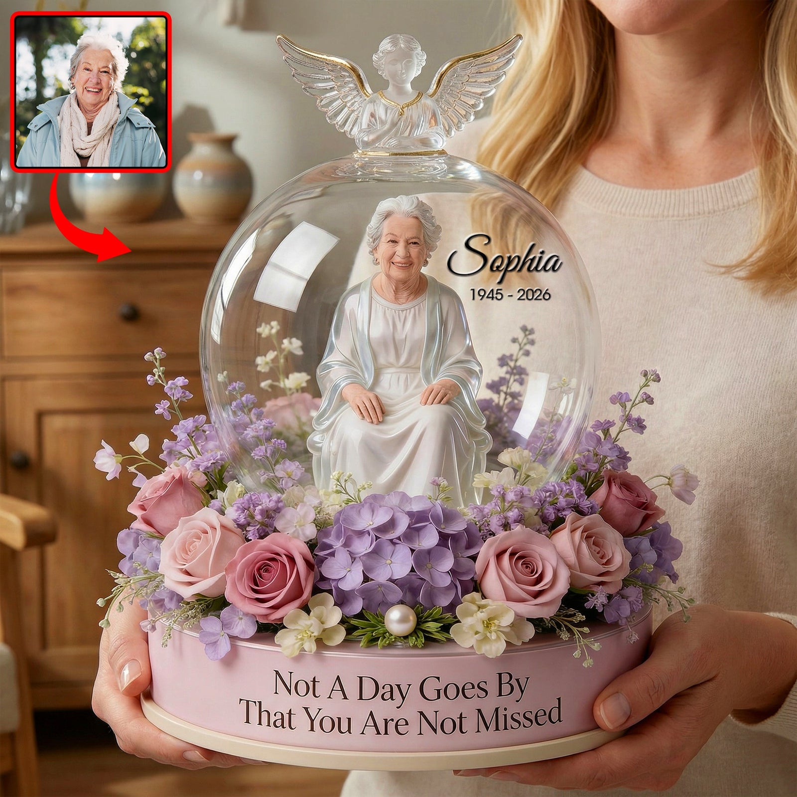 Memorial Heaven Acrylic Plaque - Custom Photo Gifts For Heaven 01naqn310326 - Shaped Plaques - GoDuckee