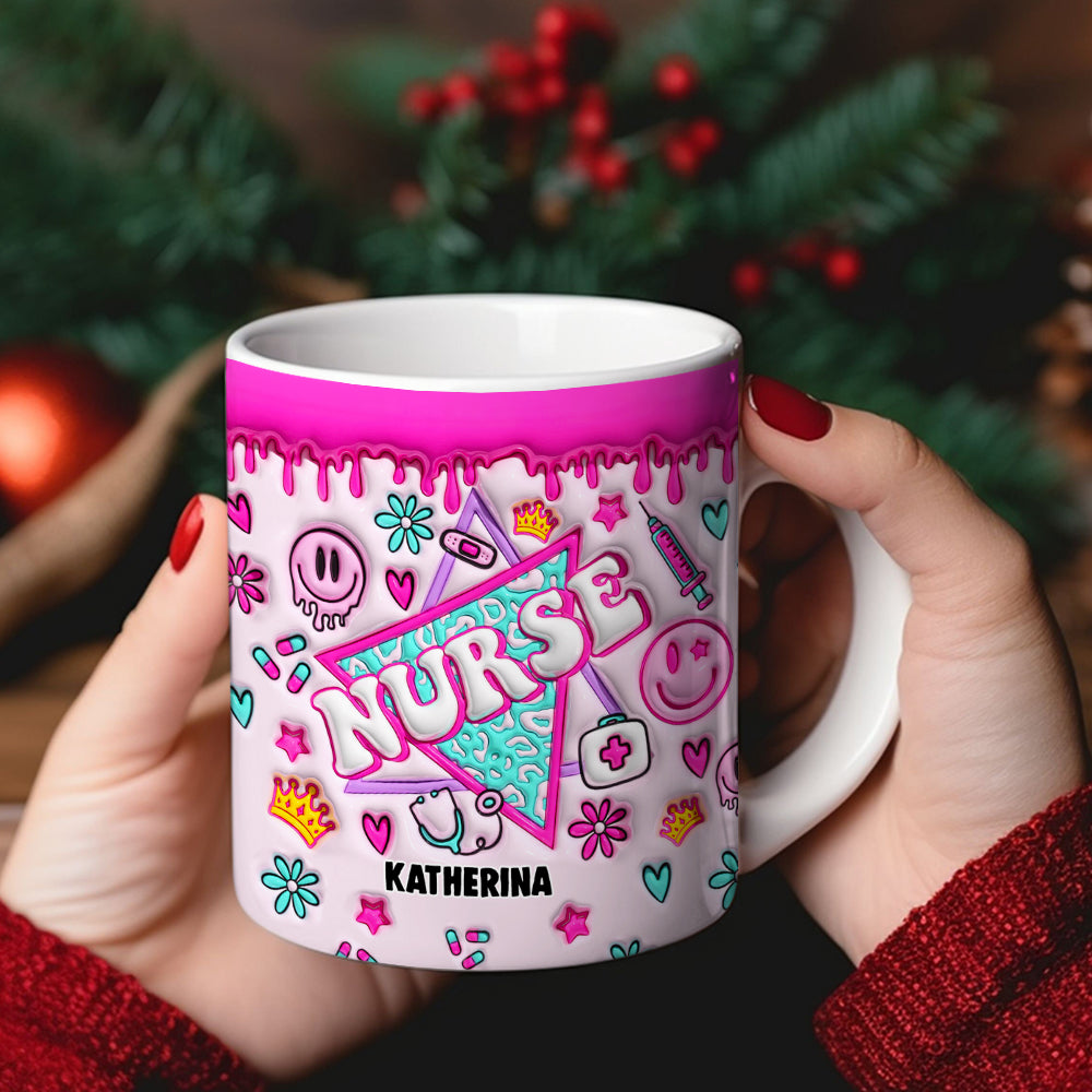 Gift For Nurse, Personalized Nurse Daily Routine Coffee Mug - Coffee Mug - GoDuckee