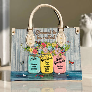 Personalized Gifts For Mom Leather Bag 09HUDT200424 Mother's Day - Leather Bags - GoDuckee