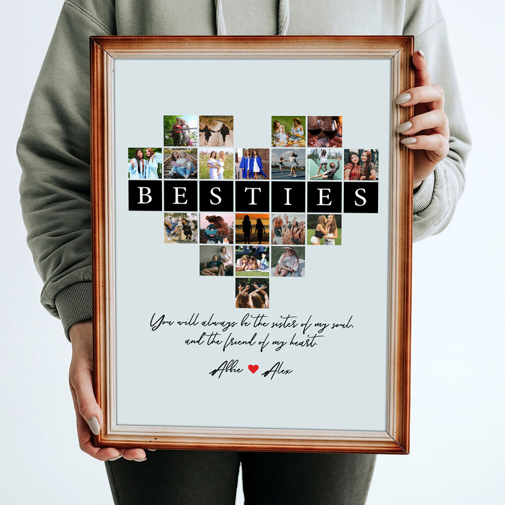 You Will Always Be The Sister Of My Soul, Custom Photo Canvas Print, Gift For Bestie, Sister - Poster & Canvas - GoDuckee