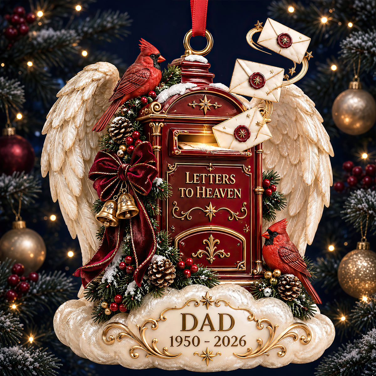 Heaven Christmas Ornament - Personalized Gifts For Christmas 04todt101026 - Ornament - GoDuckee