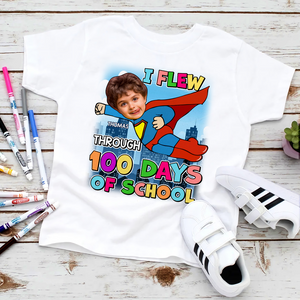 Custom Photo Gifts For Kids Shirt 04topu110125 100 Days Of School - Shirts - GoDuckee