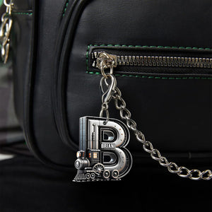 Custom Alphabet Letter Gifts For Train Lovers Keychain 04xqtn060225 - Keychains - GoDuckee