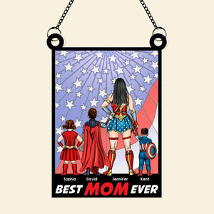 Personalized Gifts For Mom Suncatcher Window Hanging Ornament 07toqn240424pa Mother's Day - Ornaments - GoDuckee