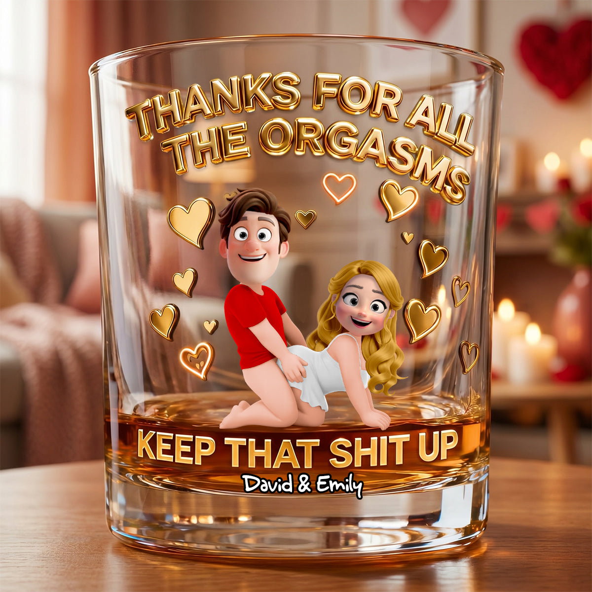 Naughty Couples Drinking Glass - Personalized Gifts For Couples 01hudh270526 - Glass - GoDuckee