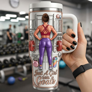 Fitness Queen 40oz Tumbler - Personalized Gifts For Girls 04NATA110326 - Tumbler Cup - GoDuckee
