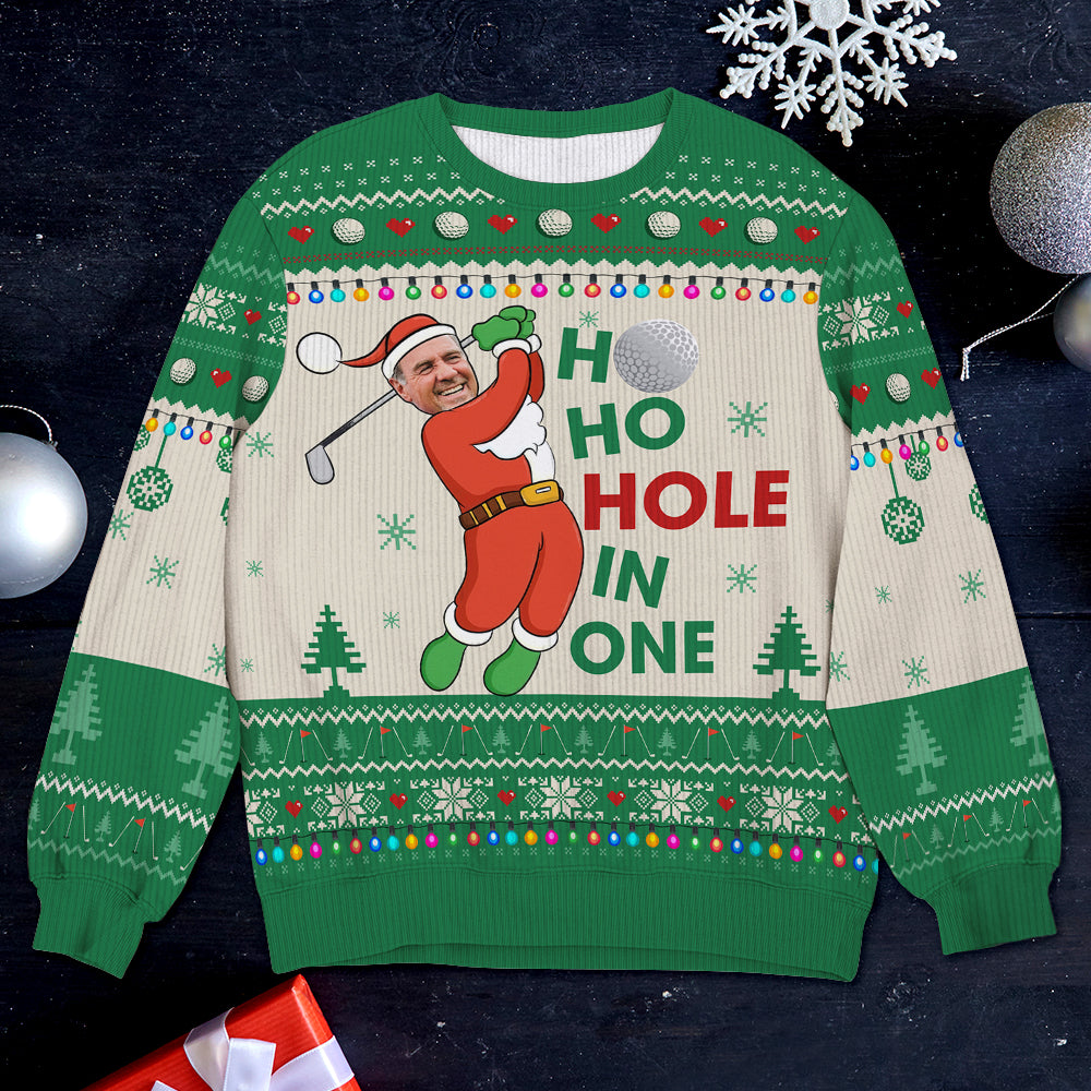 Custom Photo Gifts For Golf Player Ugly Sweater 07ACQN021024 - AOP Products - GoDuckee