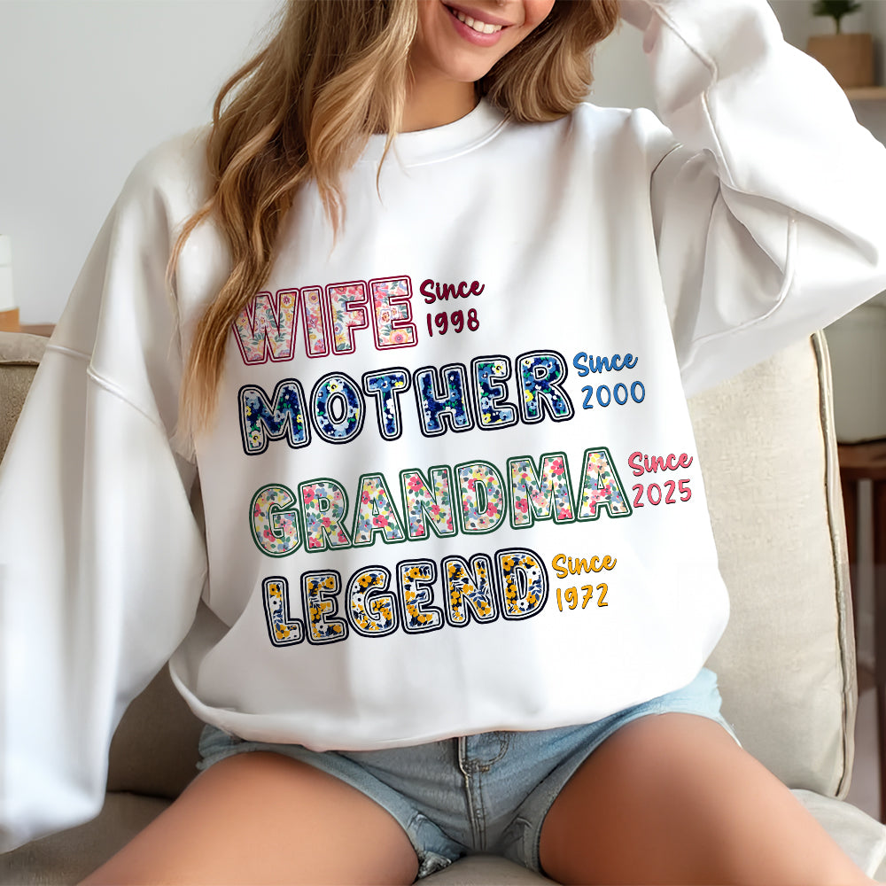 Custom Year Mom Shirt - Personalized Gift For Mom 03XQLU260325 - Shirts - GoDuckee