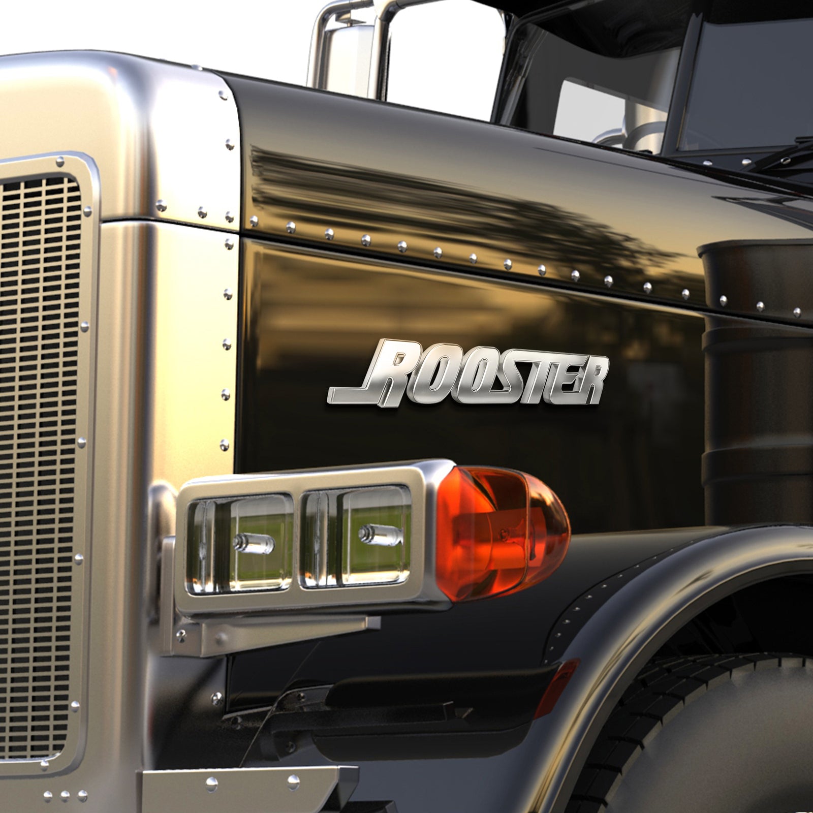 Semi-Truck Car 3D Letters Name Custom Metal Emblems With Double-sided Adhesive Tape 01huhu140825 - Emblems - GoDuckee