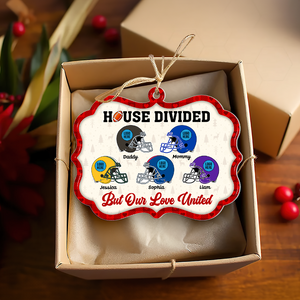 Personalized Gift For Family Christmas Ornament Football Helmet 05HUPU151024 - Ornament - GoDuckee