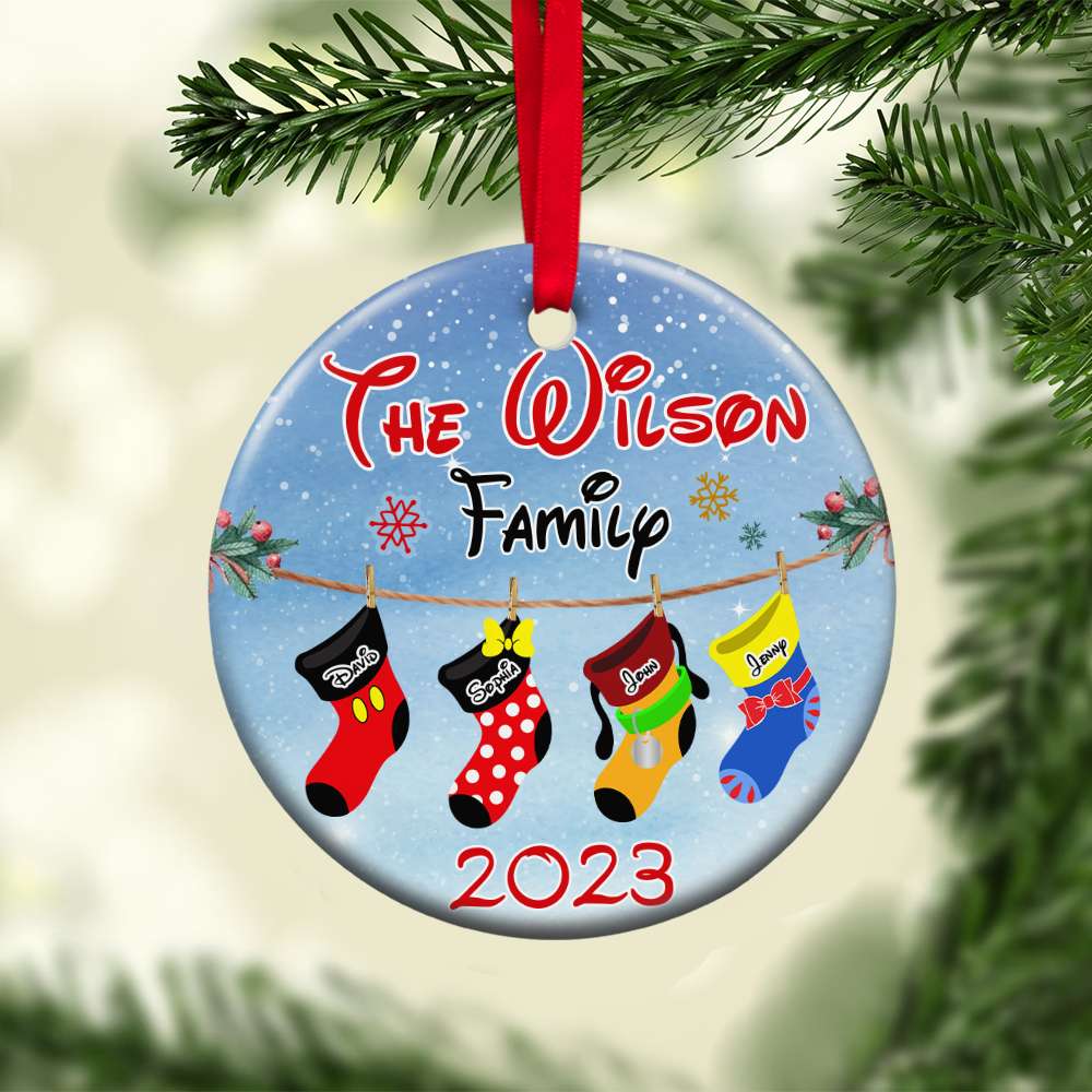 Family 04natn091023, Personalized Ornament - Ornament - GoDuckee