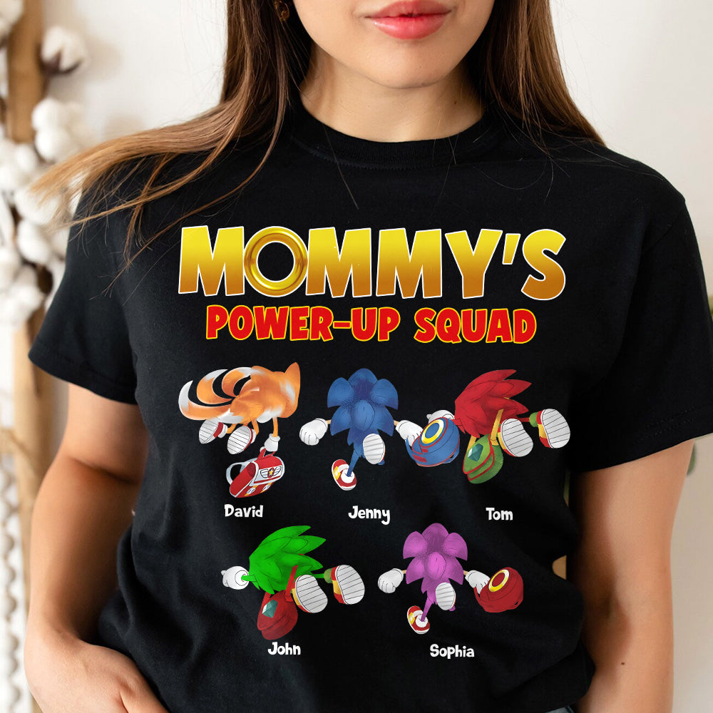 Personalized Gifts For Mom Shirt Mommy's Power Up Squad 05qhtn220124 - 2D Shirts - GoDuckee