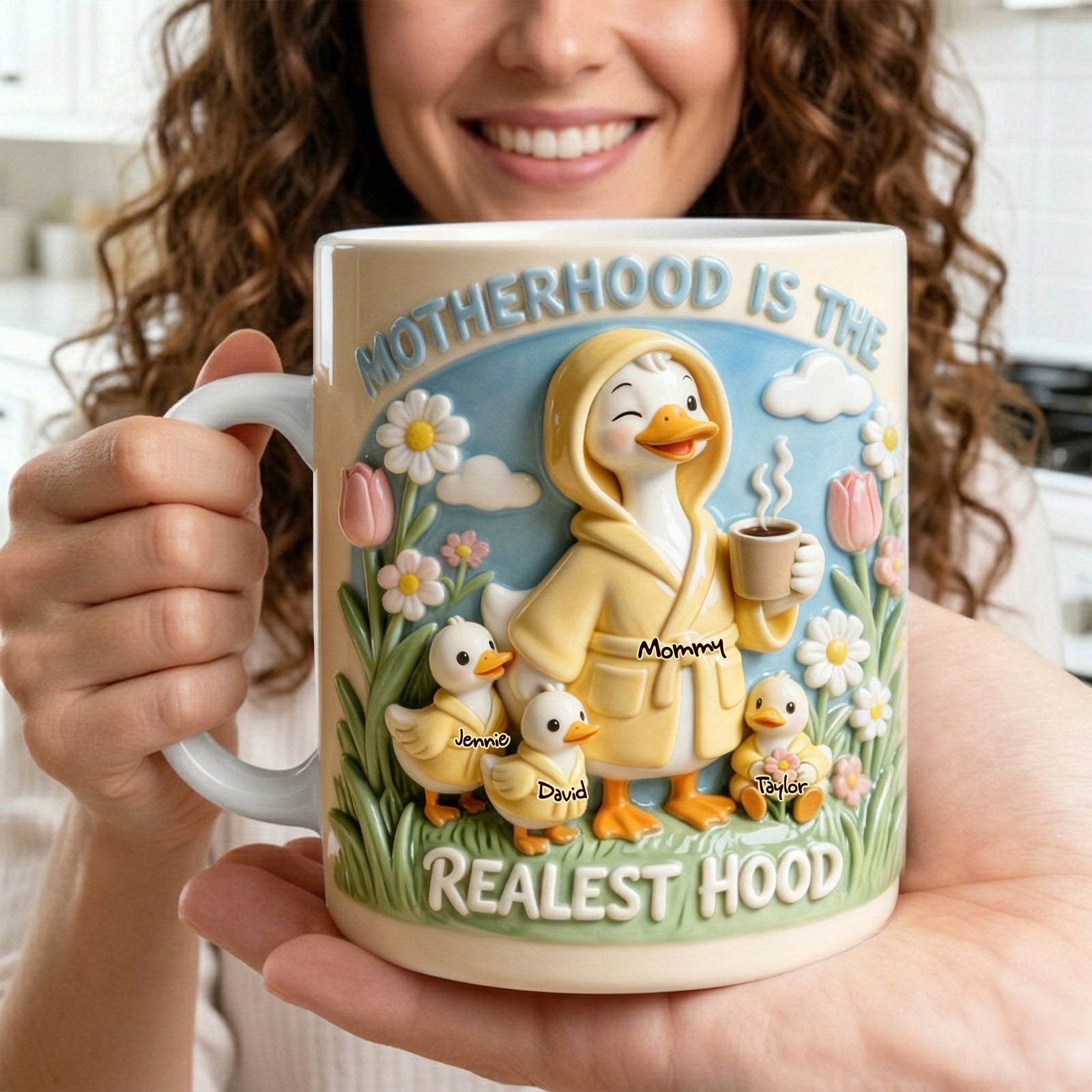 Cute Goose Mom In The Hood Coffee Mug - Personalized Gifts For Moms 05qhlu270226 - Coffee Mug - GoDuckee