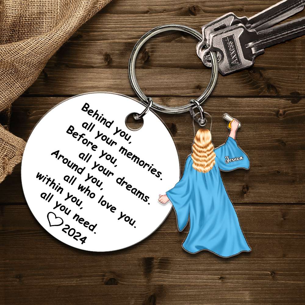 Personalized Gifts For Graduation Tag Keychain 02ACDT131224TM - Keychains - GoDuckee