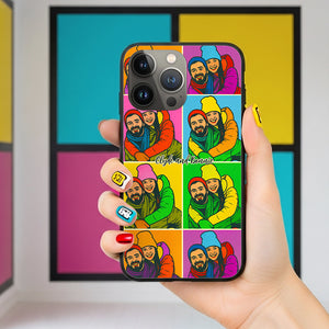 Couple Art Phone Case Personalized Gifts For Couple 02NATA230825 - Phone Case - GoDuckee