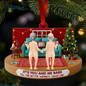Couple Forever Christmas Ornament Personalized Gifts For Couple 02NADT241025 - Ornament - GoDuckee