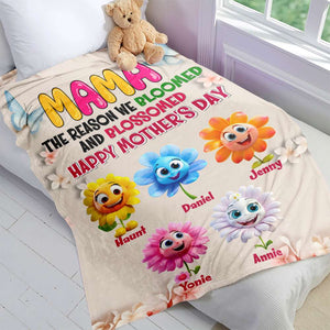 Personalized Gift For Mom Blanket Bloom Flowers 04KALU080125 - Blanket - GoDuckee