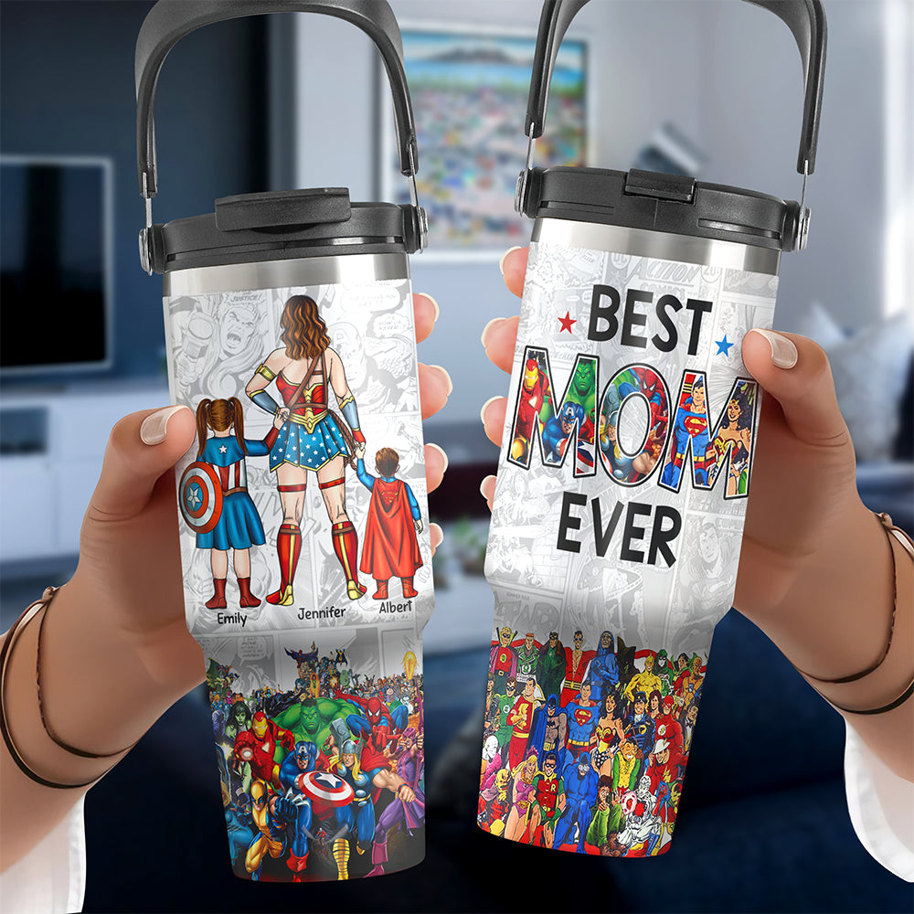 Personalized Gifts For Mom Tumbler Cup Mother's Day Super Mom 02QHQN290325PA - Tumbler Cup - GoDuckee