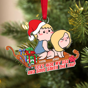 Personalized Gifts For Couple Christmas Ornament 04ohtn170924hh - Ornament - GoDuckee